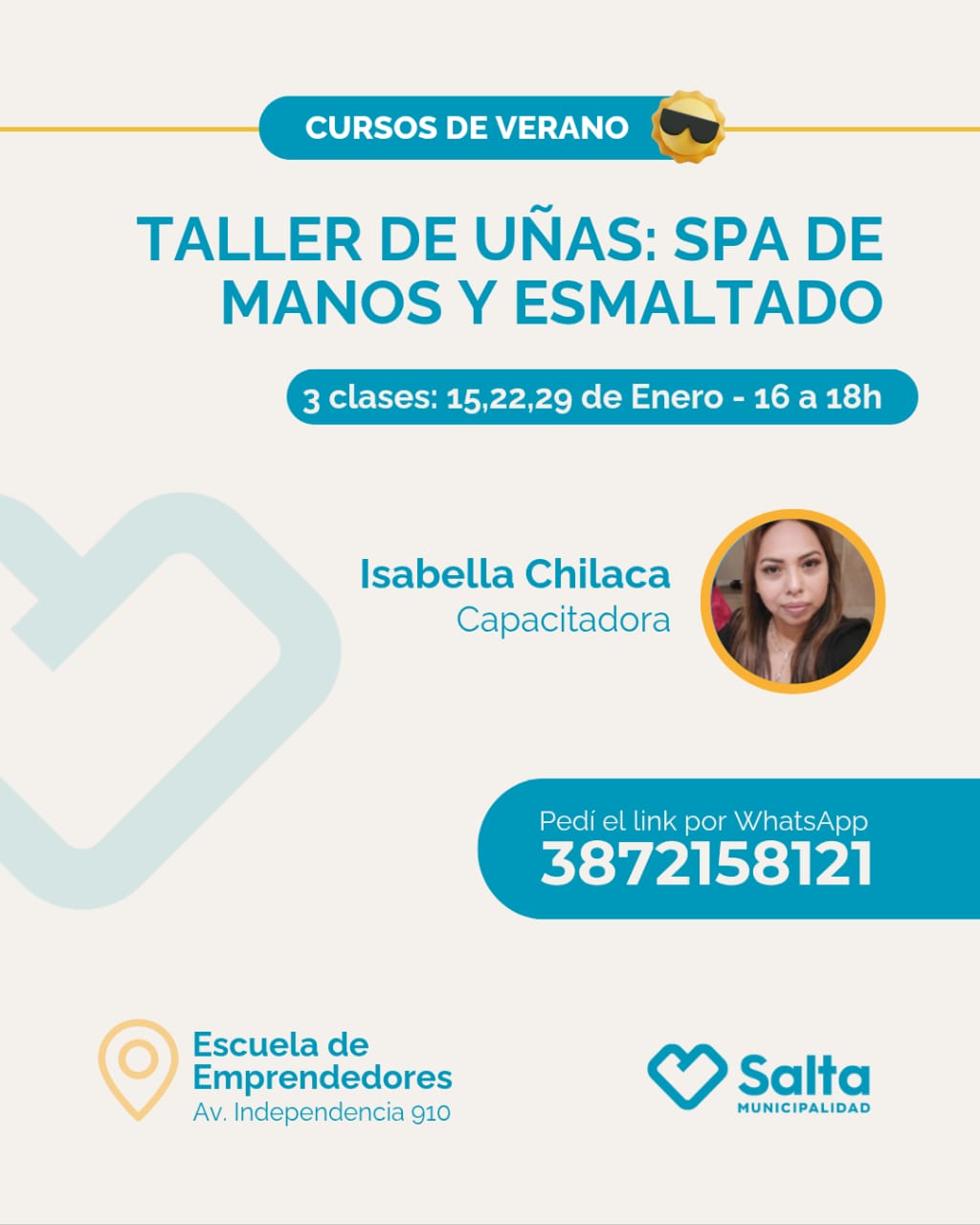 Taller de uñas: spa de manos y esmaltado (Comisión 3) - 15/01/26