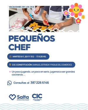 PEQUEÑOS CHEF - CIC CONSTITUCIÓN