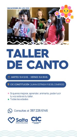 TALLER DE CANTO - CIC CONSTITUCION