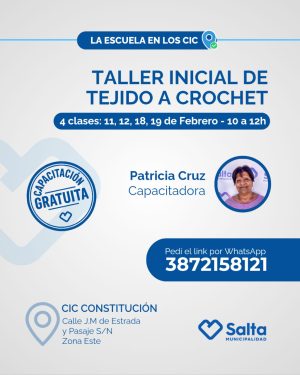 Taller inicial de tejido a crochet - 11/02/26