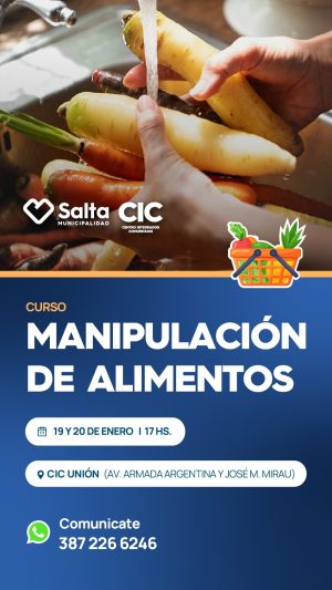 CURSO MANIPULACIÓN DE ALIMENTOS