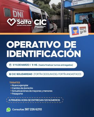 OPERATIVO DE IDENTIFICACION .CIC DE SOLIDARIDAD