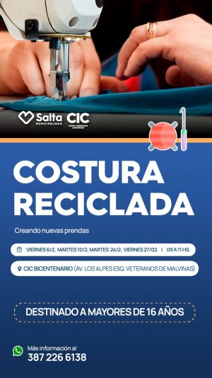 COSTURA RESICLADA En CIC Bicentenario