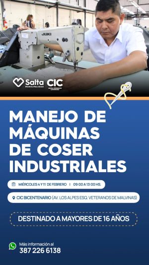MANEJO DE MÁQUINAS DE COSER INDUSTRIALES