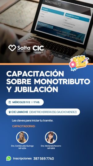 CAPACITACION SOBRE MONOTRIBUTO Y JUBILACION