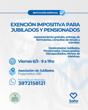 Exención impositiva para jubilados y pensionados - 06/03/2026
