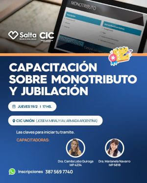 MONOTRIBUTO Y JUBILACION - CIC UNION