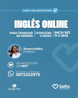 Aprendé a hablar inglés para trabajar en Minería - Curso VIRTUAL - 16/03/2026