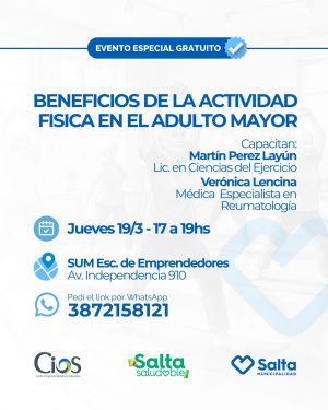 Beneficios de la actividad física en el adulto mayor - 19/03/2026