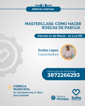 Masterclass: cómo hacer roscas de pascua - 27/03/26