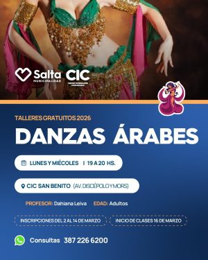 DANZA ARABE ADULTOS- CIC SAN BENITO