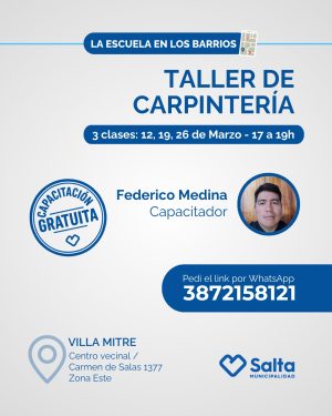 Taller de carpintería - 12/03/2026