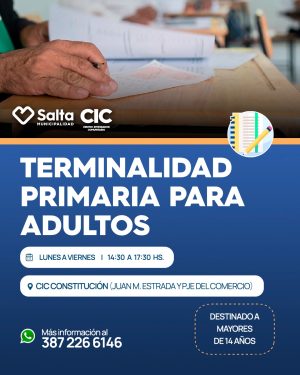 TERMINALIDAD PRIMARA PARA ADULTOS - CIC CONSTITUCIÓN