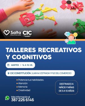 TALLERES RECREATIVOS Y CONGNITIVOS - CIC CONSTITUCION