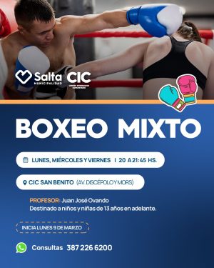 BOXEO MIXTO- CIC SAN BENITO- PROFESOR JUAN JOSE OVANDO