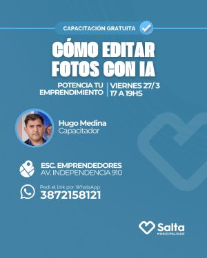 Como editar fotos con IA: Potenciá tu emprendimiento - 27/03/2026