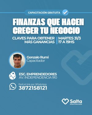 Finanzas que hacen crecer tu negocio: Claves para obtener más ganancias - 31/03/2026