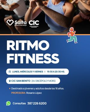 RITMO FITNESS- CIC SAN BENITO PROFESORA: ROSARIO LOPEZ
