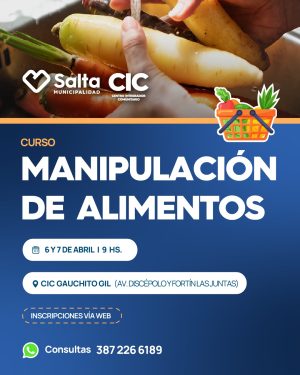 MANIPULACIÓN DE ALIMENTOS-CIC Gauchito Gil