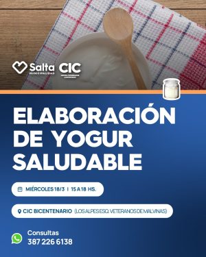 Elaboración de yogur saludable!!! En CIC Bicentenario