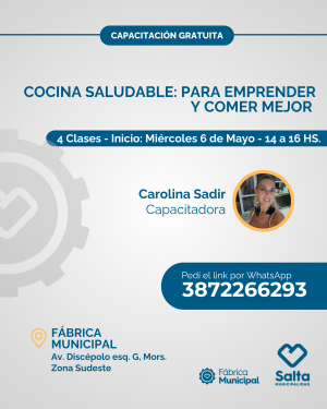 Cocina saludable: para emprender y comer mejor - 6/5/26