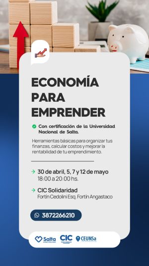 ECONOMIA PARA EMPRENDER. CIC SOLIDARIDAD