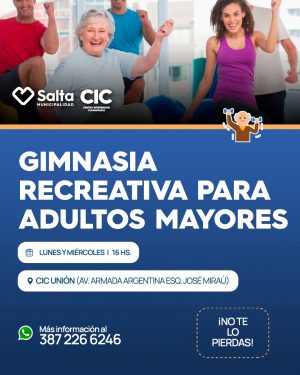 GIMNASIA RECREATIVA PARA ADULTOS MAYORES