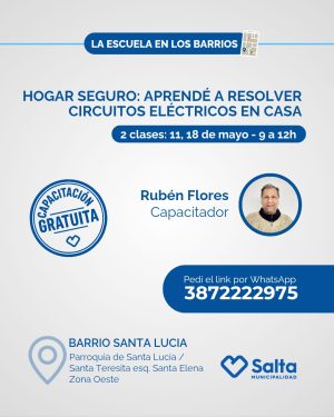 Hogar Seguro: Aprendé a resolver circuitos eléctricos en casa - 11/05/2026