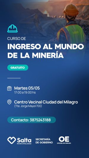 Ingreso al mundo de la mineria