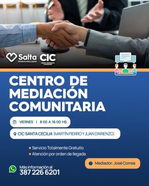 MEDIACION COMUNITARIA EN EL CIC SANTA CECILIA