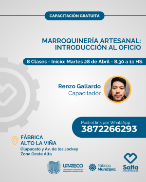 Marroquinería artesanal: Introducción al oficio - 28/04/26