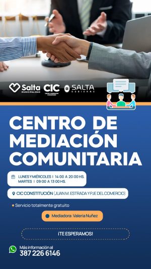 MEDIACIÓN COMUNITARIA - CIC CONSTITUCIÓN