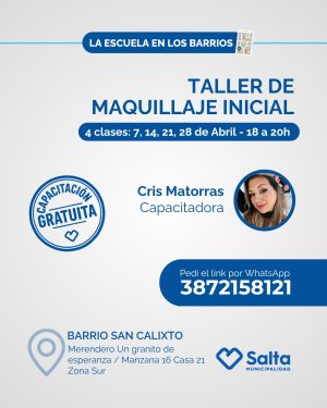 Taller de maquillaje inicial - 07/04/2026