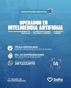 Operador/a en Inteligencia Artificial para Emprendimientos Digitales - 13/04/2026