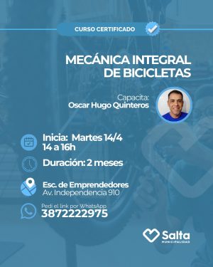 Mecánica integral de bicicletas COM 1 - 14/04/2026
