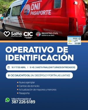 OPERATIVO IDENTIFICACIÓN-CIC GAUCHITO GIL