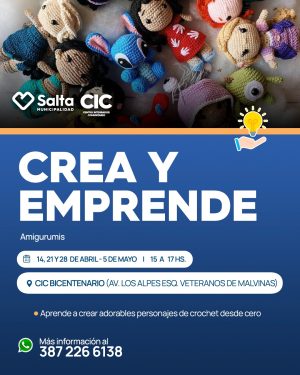 Crea y emprende "AMIGURUMIS" en CIC Bicentenario