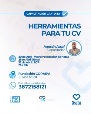 Herramientas para tu CV: Word, Excel y RCP - 20/04/2026