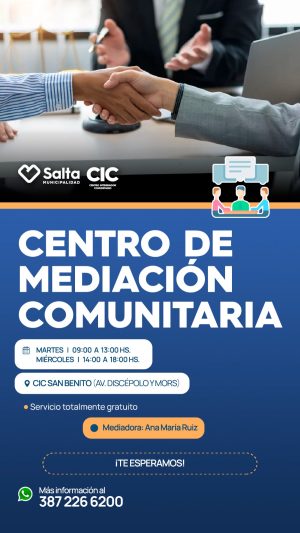 CENTRO DE MEDIACION COMUNITARIA- CIC SAN BENITO