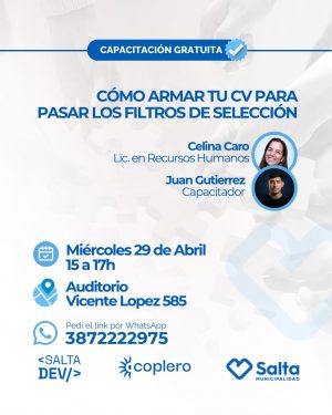 Cómo armar tu CV para pasar los filtros de selección - 29/04/2026