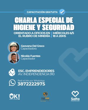 Charla especial de Higiene y Seguridad orientada a oficios en el rubro de minería - 06/05/2026