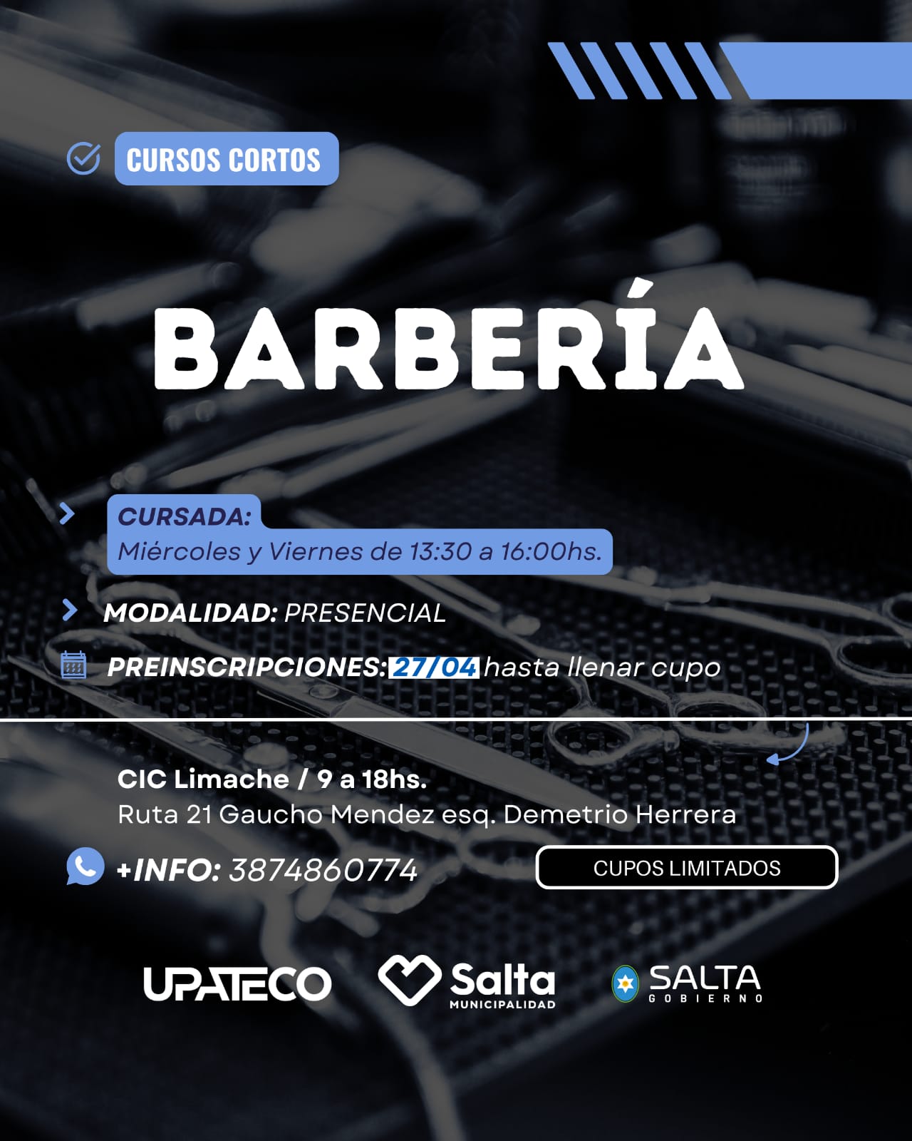 BARBERIA UPATECO (Universidad Provincial de la Administración, Tecnología y Oficios) - CIC LIMACHE