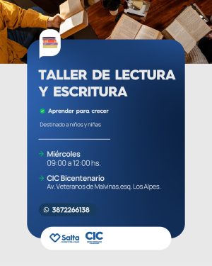 Taller de lectura y escritura en CIC Bicentenario