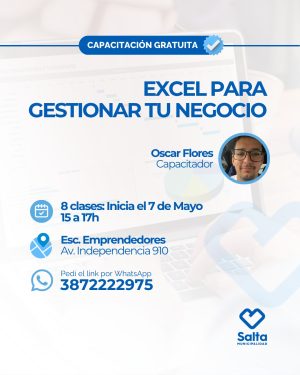 Excel para gestionar tu negocio - 07/05/2026