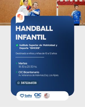 ¡Handball infantil! En CIC Bicentenario.