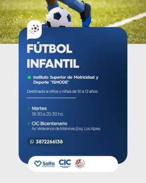 ¡Futbol infantil! En CIC Bicentenario.