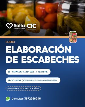 ELABORACIÓN DE ESCABECHES - CIC UNIÓN