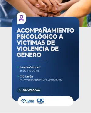 ACOMPAÑAMIENTO PSICOLÓGICO A VÍCTIMAS DE VIOLENCIA- CIC UNIÓN