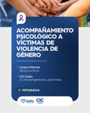 ACOMPAÑAMIENTO PSICOLÓGICO A VÍCTIMAS DE VIOLENCIA- CIC UNIÓN