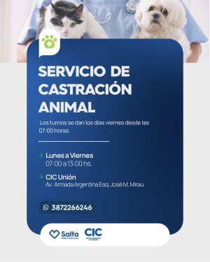 SERVICIO DE CASTRACIÓN ANIMAL - CIC UNIÓN